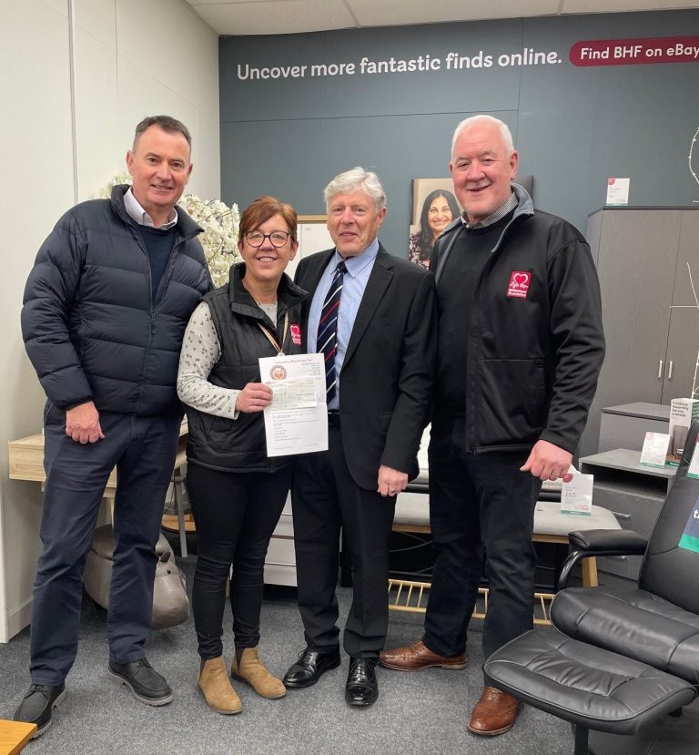 British Heart Foundation Donation The Provincial Grand Lodge of Mark Master Masons of